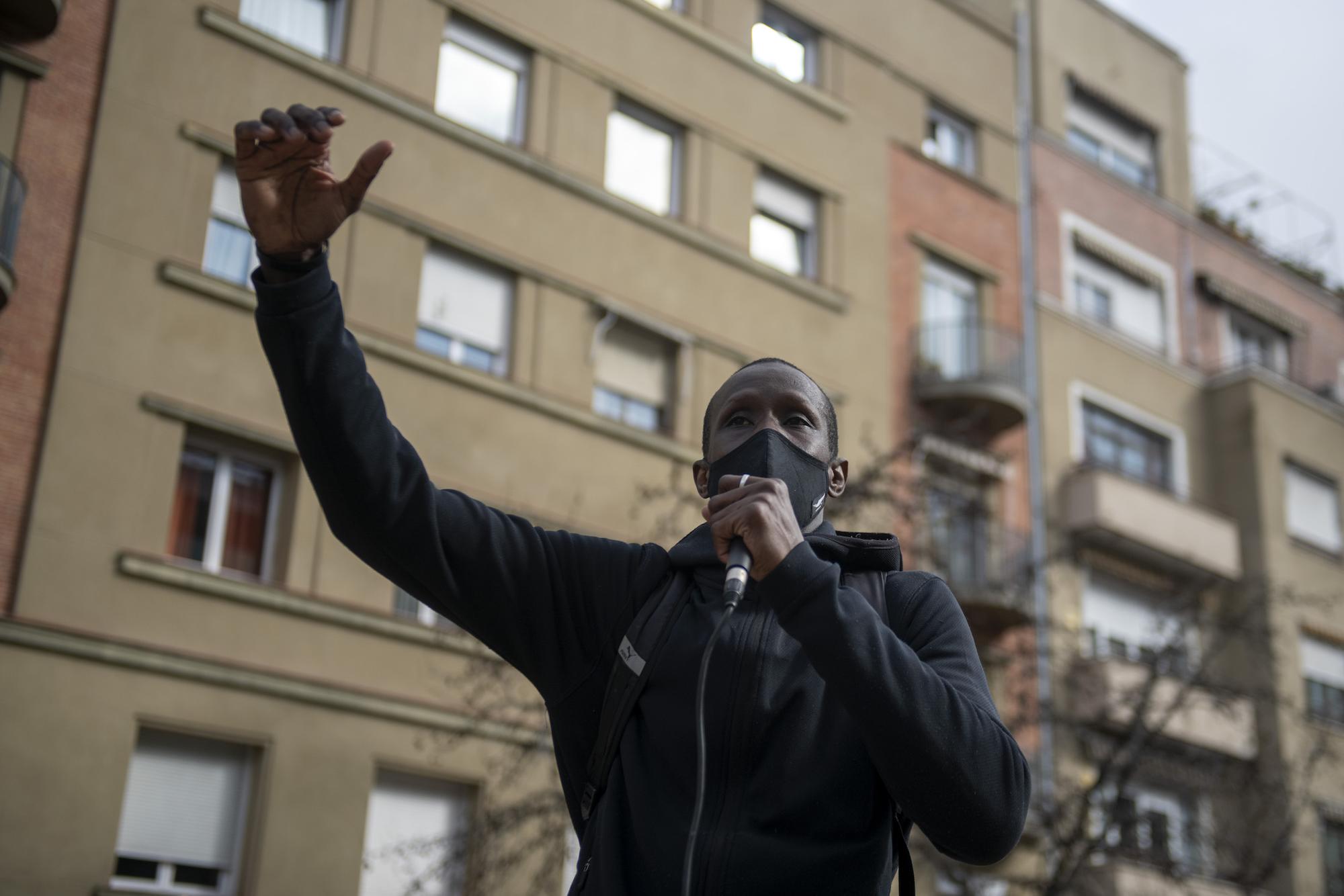 Manifestación en Madrid en el séptimo aniversario de la masacre de la playa del Tarajal.  - 5